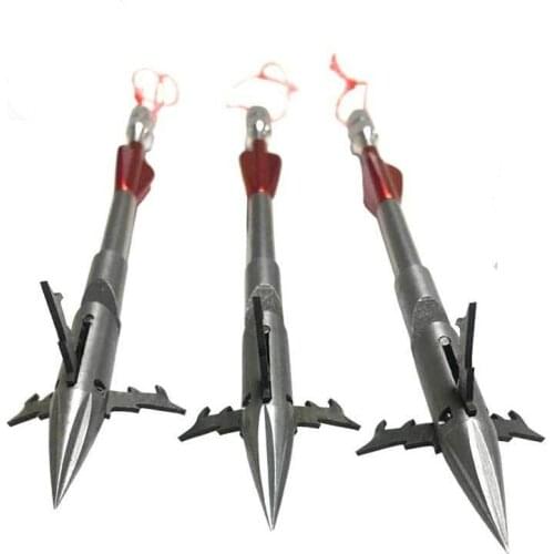 3/5pcs Stainless Steel Dart Tail Arrowhead Bow Fishing Slingshot Arrow Hunting Shooting Catapult Dart For Shooting Hunting Tool