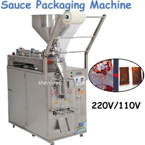 220v/110v 400w Automatic Liquid Sauce Packaging Machine Seasoning Sealing Machine Liquid Packing Filling Machine YT-206