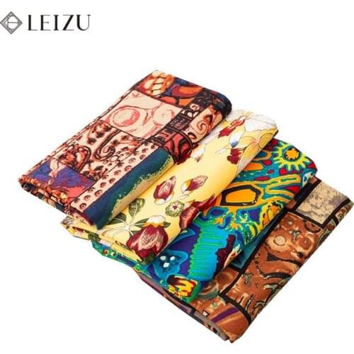 Bohemia Printed Cotton Fabric By Meter Zakka Cloth For Diy Home Decoration Width In 145cm TJ1159