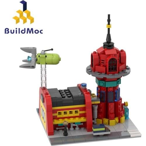 Buildmoc City Space Series Micro Planet Express 389PCS Bricks MOC Model Building Blocks Toys for Children DIY Toy Kids Gifts