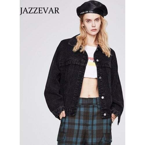 Женские джинсовые куртки JAZZEVAR China At AliExpress
