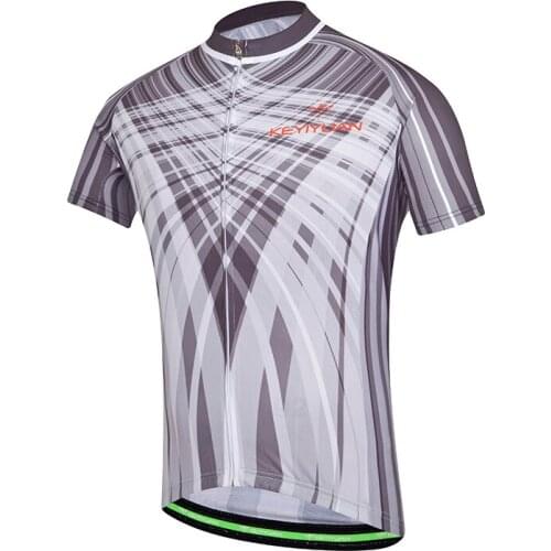 KEYIYUAN Men Cycling Jersey Quick Dry Summer Team Bicycle Clothing Cycle Wear Shirt MTB Bike Tops Maglia Ciclismo Uomo