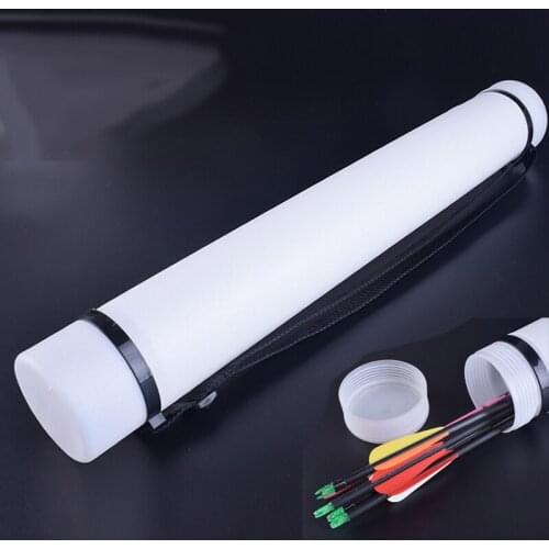 Hunting Tactics Shooting Archery Arrow Quiver Telescopic Arrow Tube Adjustable Length 25-40 inch Holder 24pcs carbon Arrows