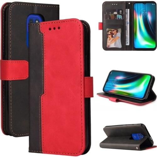 Flip Leather Wallet Case for Motorola G9 Play Retro Magnetic Card Slot Book Cover Motorola G9 Case Moto G9 G 9 Play Stand Funda