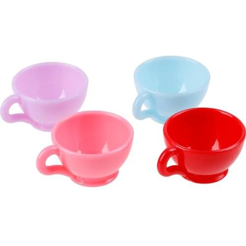 Cute Cup For Miniature Dollhouse Coffee Cup Kitchen Room Food Drink Home Tableware Decors Random Color
