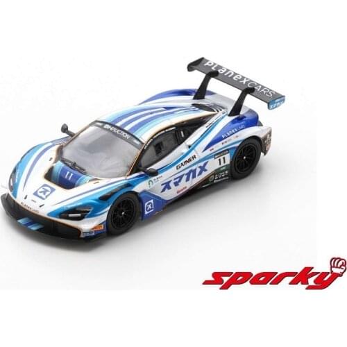 Spark 1:64 MCLAREN 720S GT3 NO.11 PLANEX SMACAM RACING SUZUKA 10H 2019 Diecast Model Car