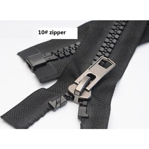 10# resin zipper for sewing long zip 4pcs 250cm 8pcs 300cm detachable for tent luggages sofa black high quality