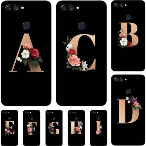 For ASUS Zenfone Max Plus M1 ZB570TL X018D 5.7" Case Cute Lovely Cartoon Pattern Flower Black Letters Soft Silicone Back Cover