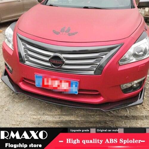 For Nissan Altima Front shovel Body kit spoiler 2006-2013 Altima ABS Rear lip rear spoiler front Bumper Diffuser Protector