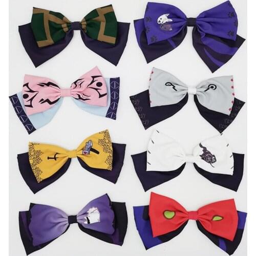 Anime Jujutsu Kaisen Cosplay Duckbill Clip Spring Clip Bow-knot Headband Girl Headdress Hair Accessories Gifts For Girl