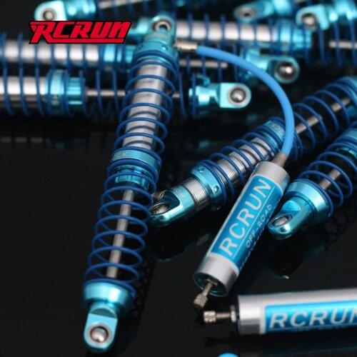RCRUN Adjustable Oil Piggyback Shock with Remote Reservoir for 1/10 RC Crawler Axial SCX10 RR10 Wraith CAPRA TRX4 TRX6 RGT 86100