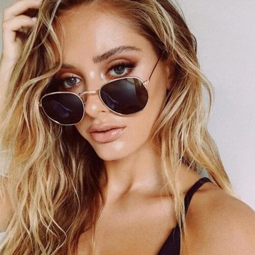 Fashion Square Sunglasses Women Small Brand Metal Sunglasses Woman Retro Vintage Shades Glasses Sunglasses Eyewear Oculos