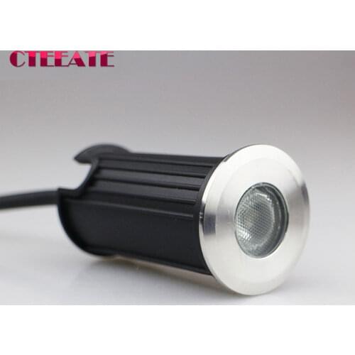220V 3W LED Underground Light Lamp 220V Outdoor Garden Inground Lamp Recessed Floor Landscape Spot Lights Waterproof