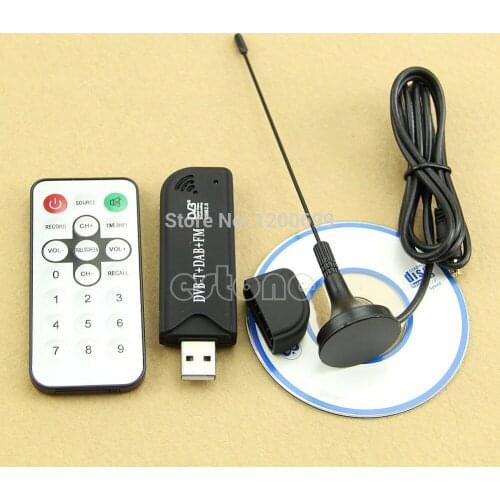 USB2.0 Digital DVB-T SDR+DAB+FM HDTV TV Tuner Receiver Stick HE RTL2832U+R820T