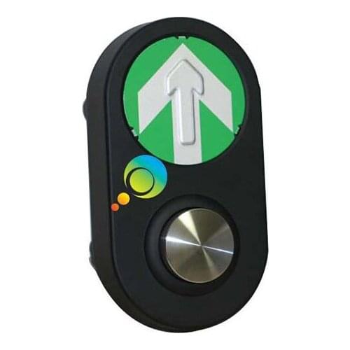 High quality yellow arrow steel portable traffic pedestrian signal push button