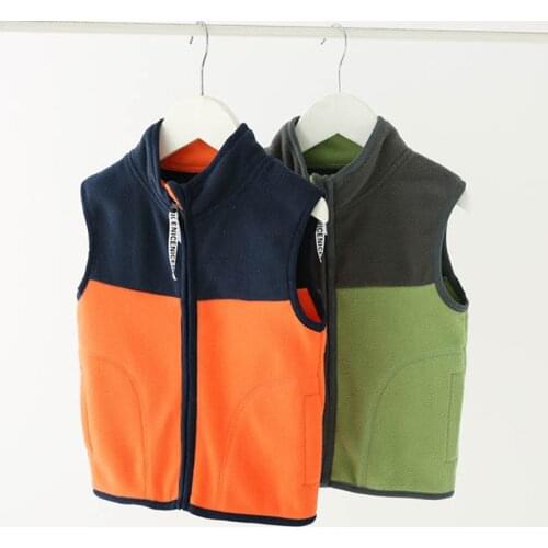 VIDMID boys waistcoat coat tank for Childrens polar fleece vest babys jacket with fleece vest for boys and girls jacket P16