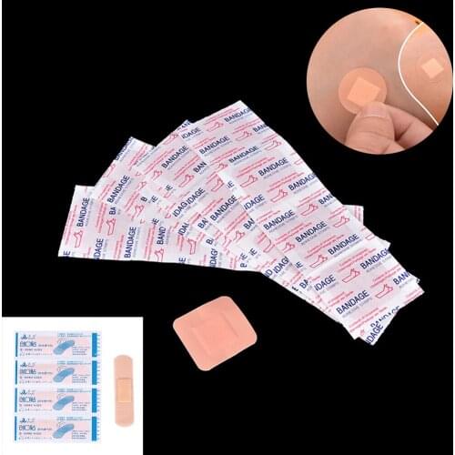 Quality 20pcs Bandages Adhesive Bandages Hemostasis Band aid Sterile Stickers Wound Plaster First Aid For Children Skin Care