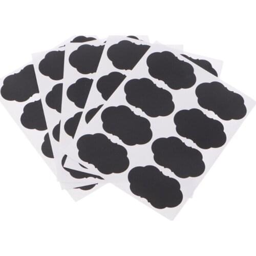 40Pcs/Set Blackboard Organizer Sticker Label Kitchen Jar Craft Black Tag Decal Decor