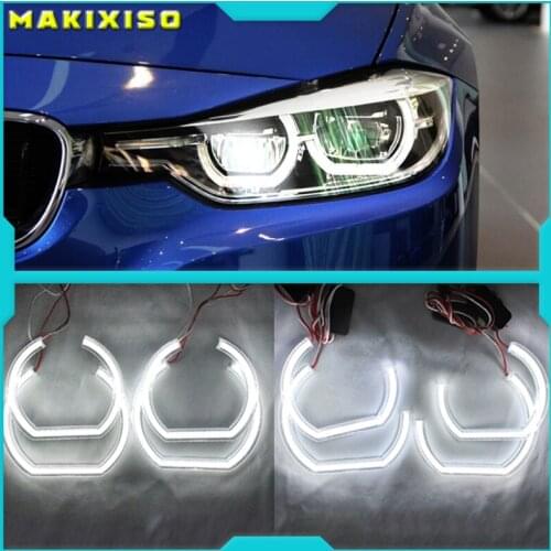 For BMW 3 Series E90 E92 E93 M3 Coupe and cabriolet 2007-2013 Car styling High Quality DTM Style White Crystal LED angel eyes