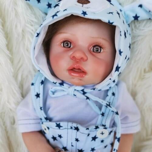New Arrival 16 inch Full Silicon body Reborn Baby Doll Bath Bonecas Toy Cute lifelike Toy for Girls Birthday Gift