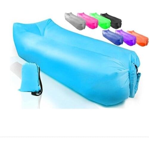 Lazy Inflatable Sofa Outdoor Beach Sleeping Bag Inflatable Bed Portable Air Sofa Durable And Waterproof