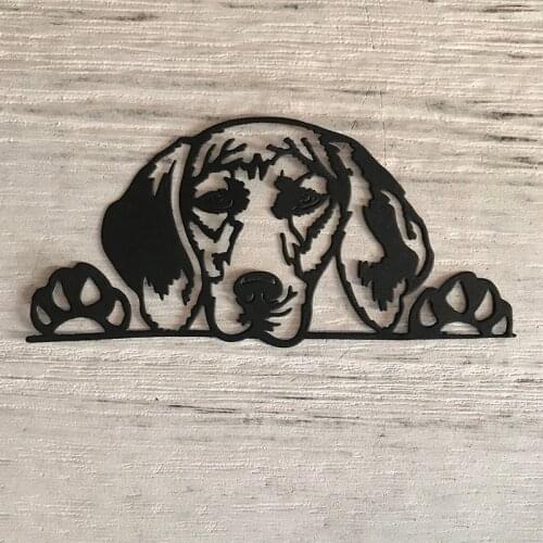 Miss Vintage Dog Metal Cutting Dies For DIY Scrapbooking Album Decorative Embossing Craft Animal Dies Cut