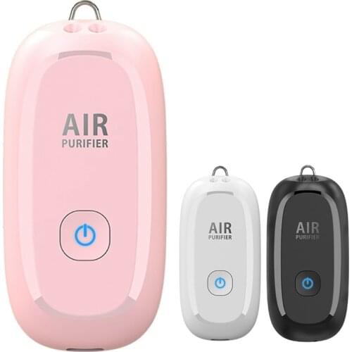 Fashionable Personal Wearable Mini Portable 1000MAh Battery 150 Million Negative Ion Car Hanging Neck Air Purifier