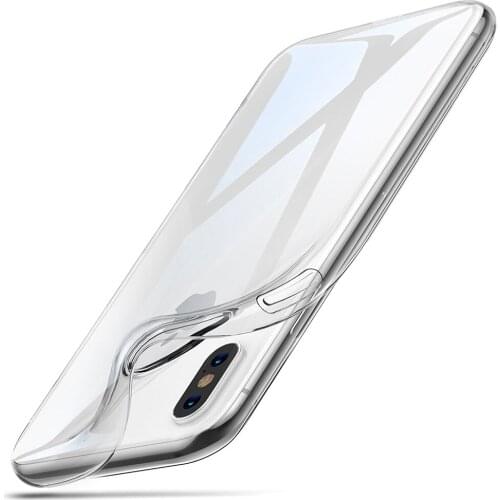 Transparent Ultra Thin Soft Case for iPhone X XS XR 11 12 Mini Pro Max SE 2020 6 6S 7 8 Plus TPU Silicone Clear Cover