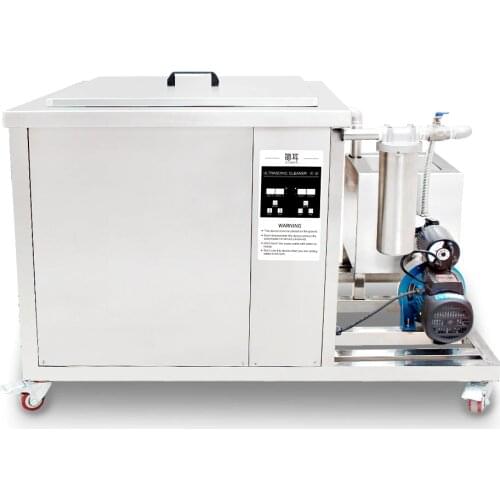 Filter System Ultrasonic Cleaner 135L Bath DPF Hardware Car Engine Parts Mould Cylinder Ultrasound Cleaning Oil Rust Industrial