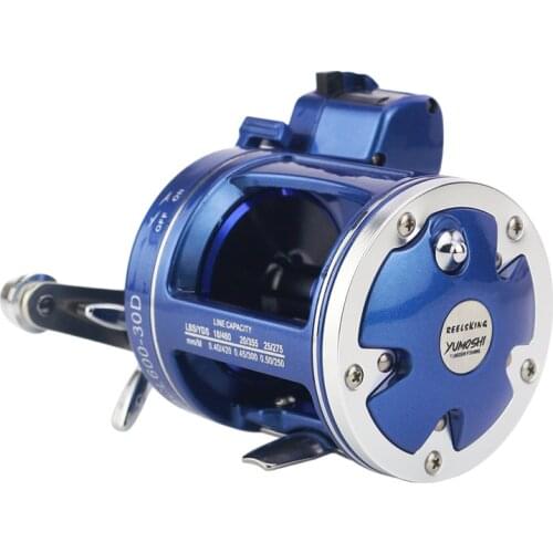 High Strength Aluminum Drum Reel Fishing Line Counter Trolling Fishing Reels 12BB 999FT Depth Finder Counter Meter