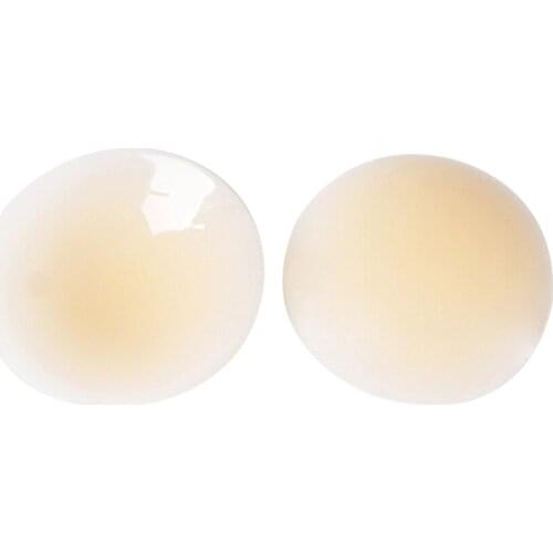 1 Pair Self Adhesive Silicone Pasties Reusable Invisible Breast Nipple Cover 7cm/8cm Personal Health Care for wedding ,gowns TK