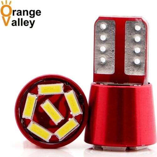 100Pcs Hot Sale T10 LED 168 194 501 W5W 6 4014 SMD Car Auto DC 12V Bulbs Clearance Lights Marker Lamps Wholesale