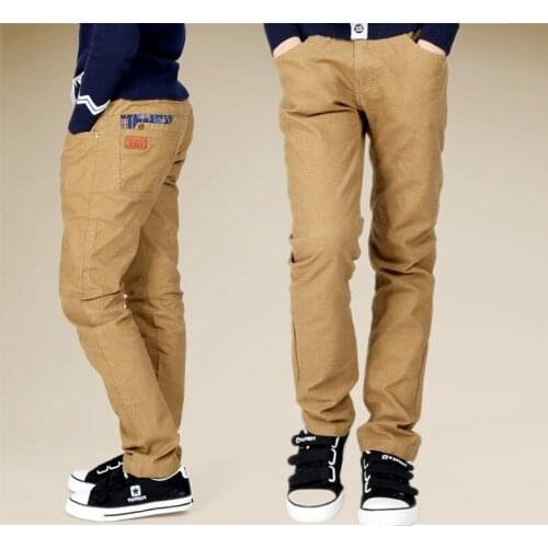 Boys 2018 Autumn Boy Fashion Sweatpants Wholesale Big Boy Comfort Micro-elastic Cotton Pants Casual