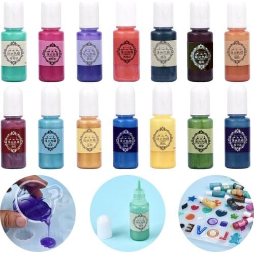 24 Color 10g Resin Pigments Pearl Liquid Colorant Dye For DIY UV Epoxy Resin Mold Handmade Crafts Jewelry Making Accessories