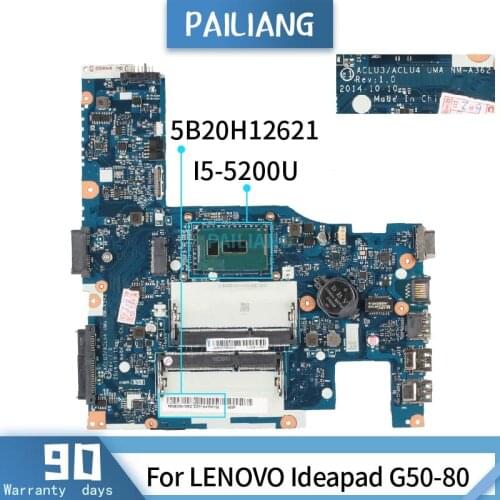 8S5B20H12621 For LENOVO Ideapad G50-80 NM-A362 I5-5200U Mainboard Laptop motherboard tested OK