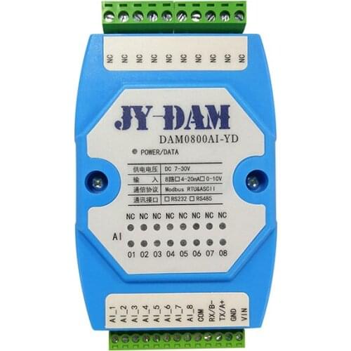 DAM0800AI-YD 8-channel analog input acquisition module isolated 0-10V4-20ma transmitter