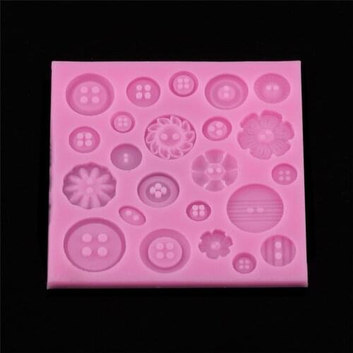 DIY Buttons mold cement crafts succulent bonsai potted cake baking silicone mold Valentines Day