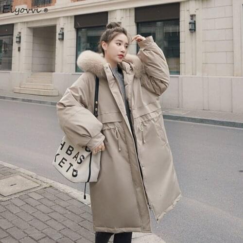 Женские парки с мехом Eiyovvi China At AliExpress