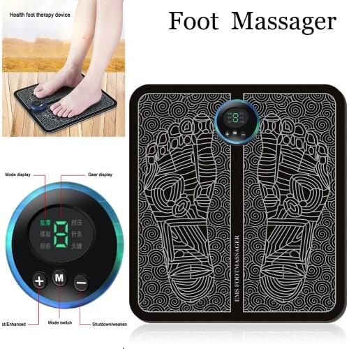 Electric EMS Foot Massager Cushion Feet Muscle Stimulator Foot Massage Mat Improve Blood Circulation Relieve Pain masajeador