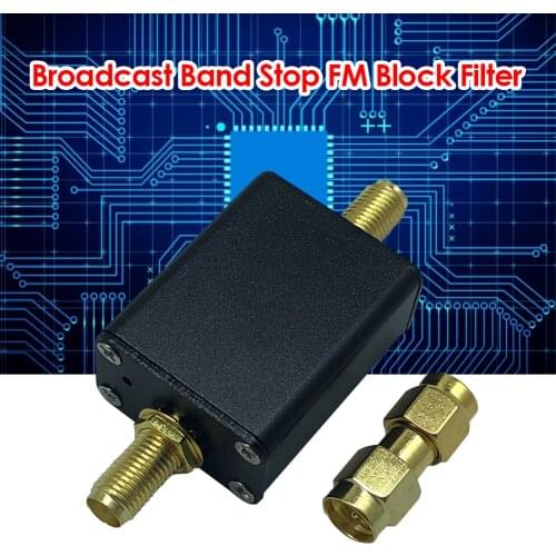 Broadcast Band Stop FM Block Filter Communication System 88-108 MHz FM Transmission FM Filter for SDR Convenient Communication