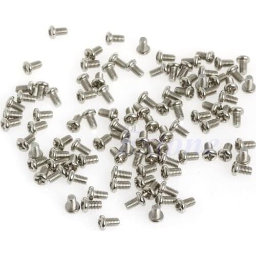 100pcs Metric M3x5mm Phillips Pan Head Screw for 2.5" HDD SSD DVD-ROM Motherboard -B119