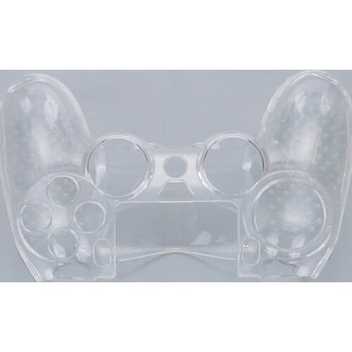 Soft Transparent Hard PC Protector Clear Cover Skin Case for PS4 Controller 15.5*11*5.5CM