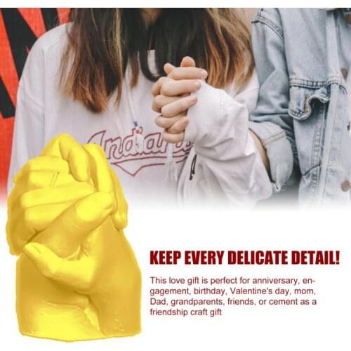 Hand Mold Set Souvenir Hand Casting Set DIY Plaster Mold Making Couple Hand Model Infant Handprint White Hands Feet Gift