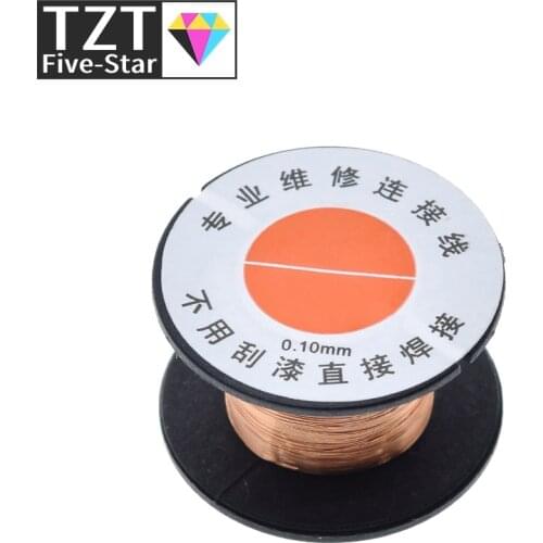 TZT 0.1mm PCB Link Wire Copper Soldering Wire Maintenance Jump Line PCB Welding Mobile Phone Computer Repair Tools