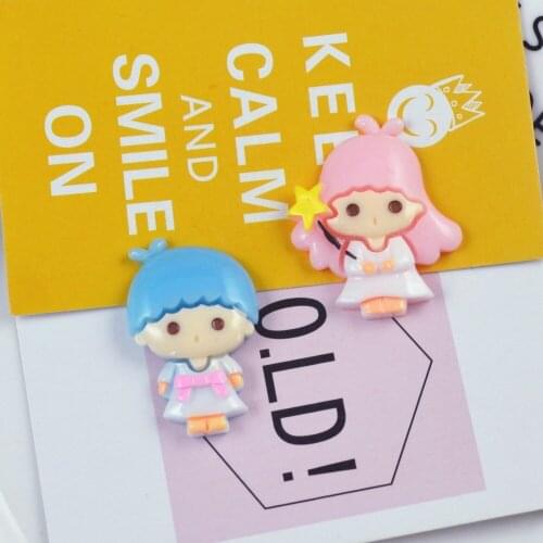 10pcs/lot Kawaii Resin Boy&Girl Angel Flatback Cabochon For Baby Shower Gift DIY Decorative Embellishments Accessary