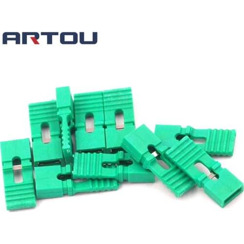 200PCS Lengthened Jumper Cap Long Handle Jumper Cap Green 2.54mm