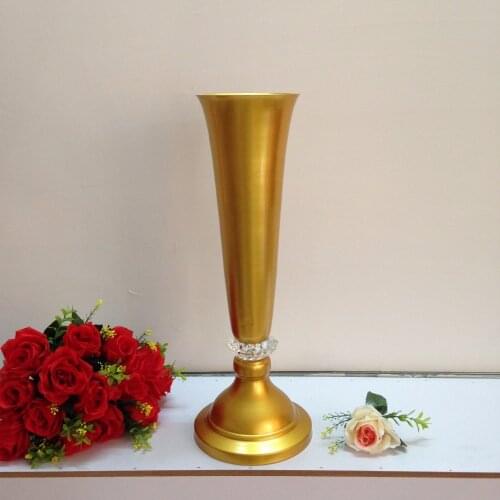 53cm( 20.8") Gold Wedding Table Chandelier Wedding flower vase Wedding centerpiece 10pcs/lot