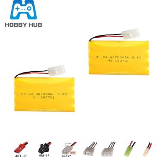9.6v 700mAh Ni-Cd Battery For Remote Control Toys Car boats Trucks Tank lighting facilities RC TOYS nicd 9.6v AA battery pack