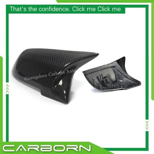 For-BMW 1 2 3 4 Series F20 F21 F22 F23 F30 F31 F32 F33 F36 X1 E84 M2 F87 Ox Horn Replacement ABS/(Dry) Carbon Fiber Mirror Cover