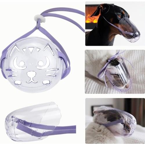 Breathable Cat Dog Muzzle Anti-bite Grooming Mask Pet Kitten Mouth Mask Cover Muzzle for a Cat Bath Cleaning Tool Cosas Para Gat